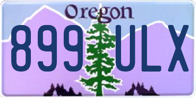 OR license plate 899ULX