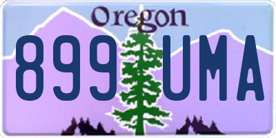 OR license plate 899UMA