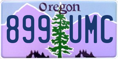OR license plate 899UMC