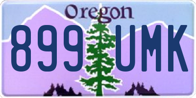 OR license plate 899UMK