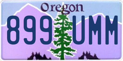 OR license plate 899UMM