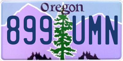OR license plate 899UMN