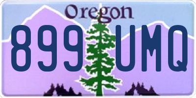 OR license plate 899UMQ