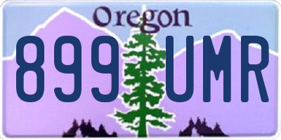 OR license plate 899UMR