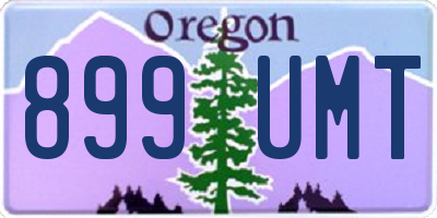 OR license plate 899UMT
