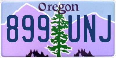 OR license plate 899UNJ