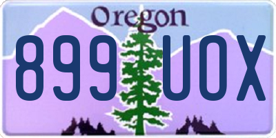 OR license plate 899UOX