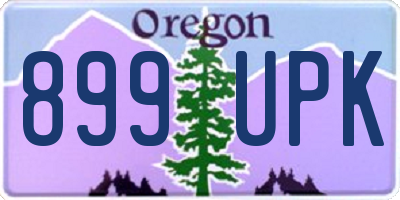 OR license plate 899UPK