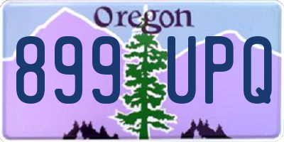 OR license plate 899UPQ