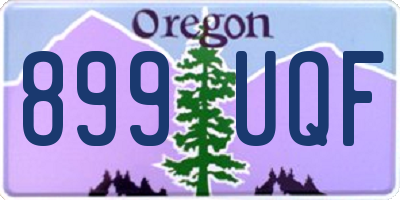OR license plate 899UQF