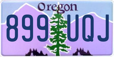 OR license plate 899UQJ