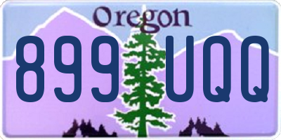 OR license plate 899UQQ