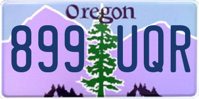 OR license plate 899UQR