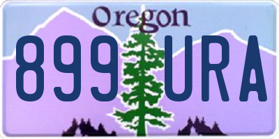 OR license plate 899URA