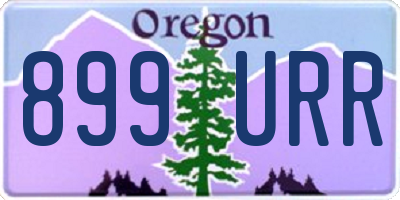 OR license plate 899URR