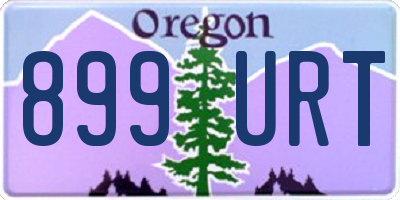 OR license plate 899URT