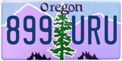 OR license plate 899URU