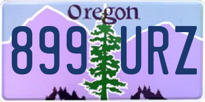 OR license plate 899URZ