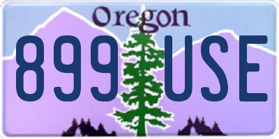 OR license plate 899USE