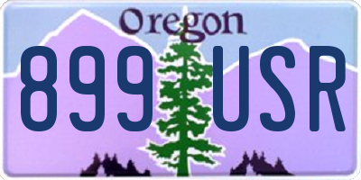 OR license plate 899USR