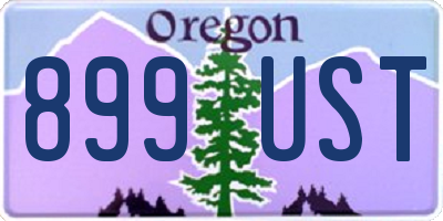 OR license plate 899UST