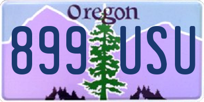 OR license plate 899USU