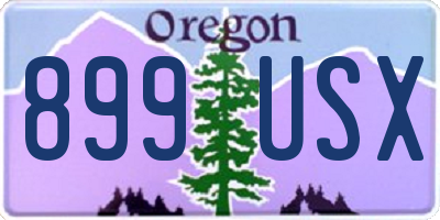 OR license plate 899USX