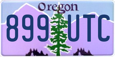 OR license plate 899UTC