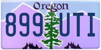 OR license plate 899UTI