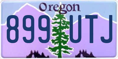 OR license plate 899UTJ