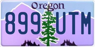 OR license plate 899UTM