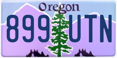 OR license plate 899UTN