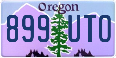 OR license plate 899UTO