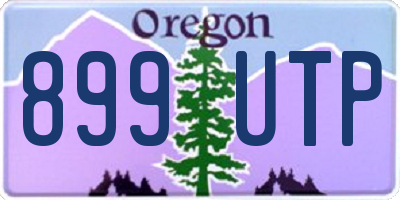 OR license plate 899UTP