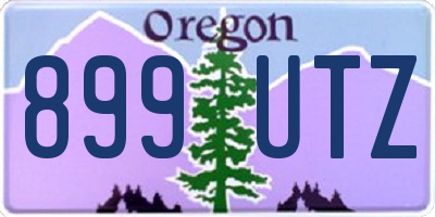 OR license plate 899UTZ
