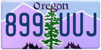 OR license plate 899UUJ
