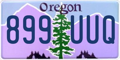 OR license plate 899UUQ