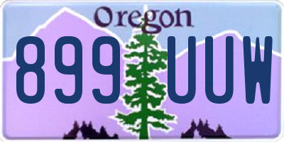 OR license plate 899UUW