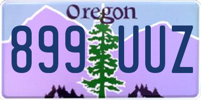 OR license plate 899UUZ