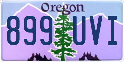 OR license plate 899UVI