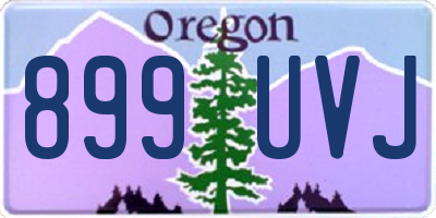 OR license plate 899UVJ