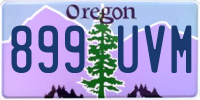 OR license plate 899UVM