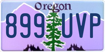 OR license plate 899UVP