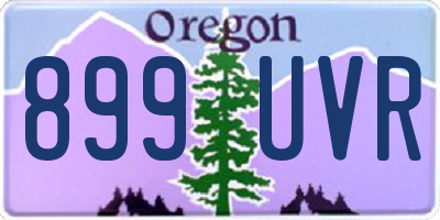 OR license plate 899UVR
