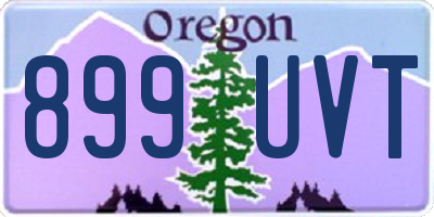 OR license plate 899UVT