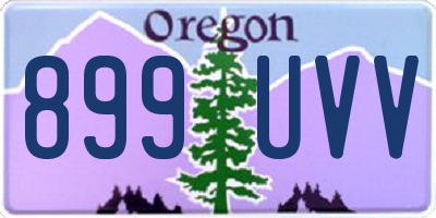 OR license plate 899UVV