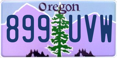 OR license plate 899UVW