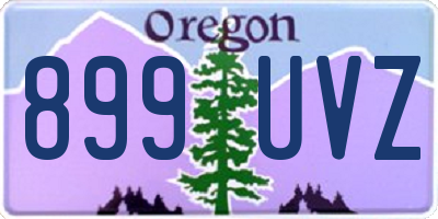 OR license plate 899UVZ
