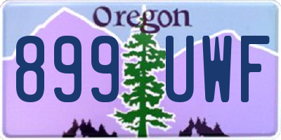 OR license plate 899UWF