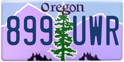 OR license plate 899UWR